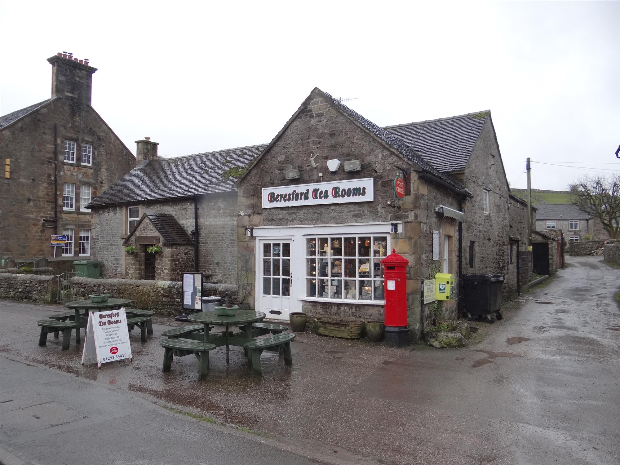 Peak District Village PO and Busy Tea Rooms